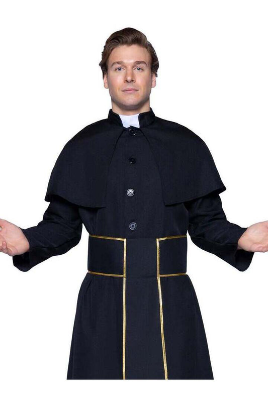 Leg Avenue Men's Priest Costume in Black