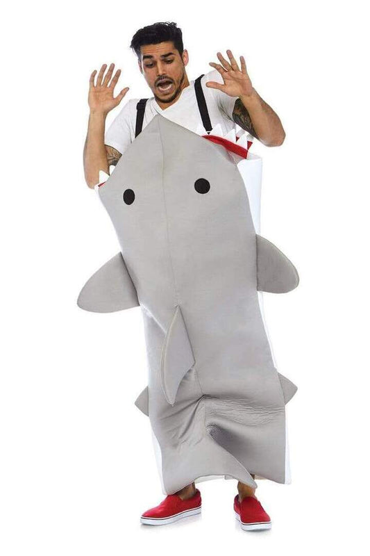 Leg Avenue Men's Shark Attack Costume Grey in One Size 1