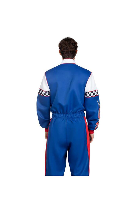 Leg Avenue Men's Speedway Racer Costume Blue/White 1