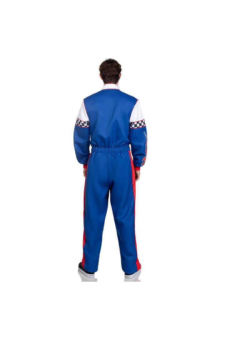 Leg Avenue Men's Speedway Racer Costume Blue/White 5
