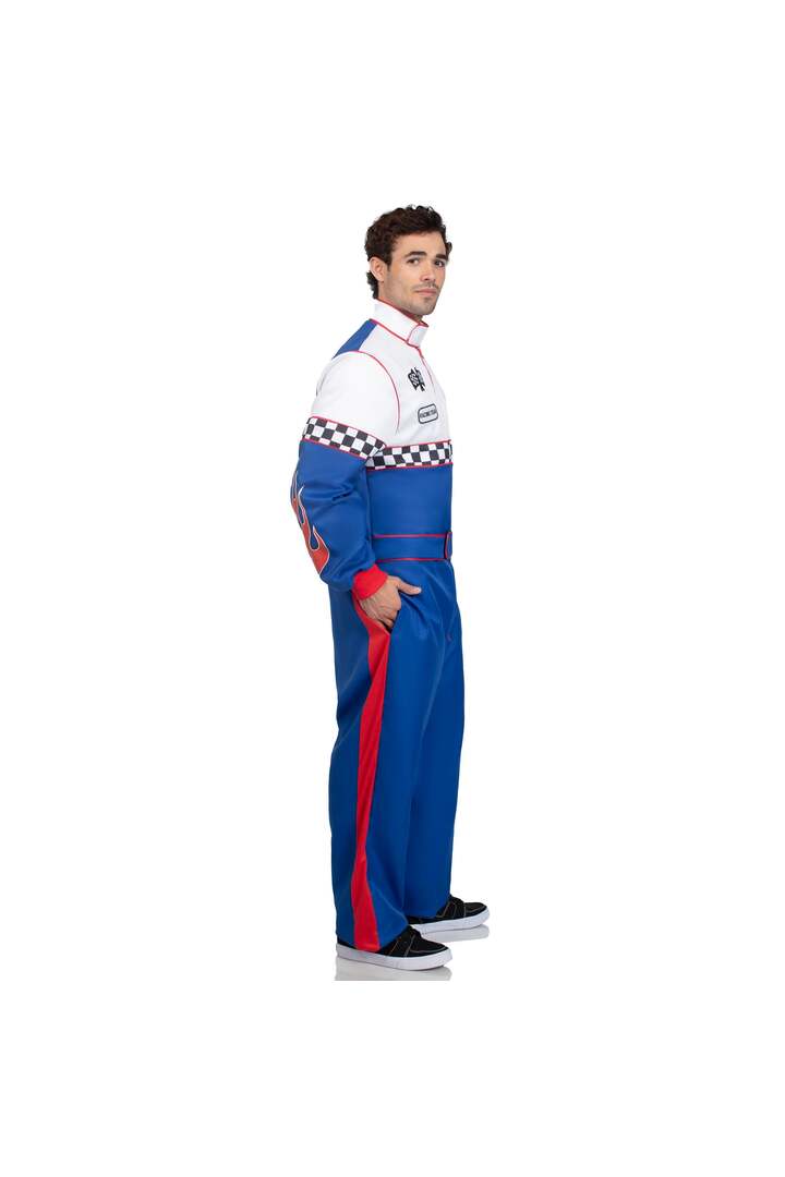 Leg Avenue Men's Speedway Racer Costume Blue/White 6