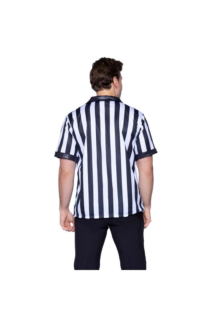 Leg Avenue Men's Sports Referee Costume Black/White 3