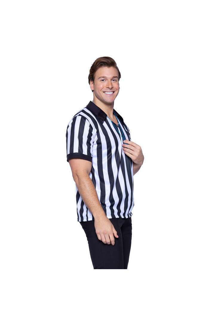 Leg Avenue Men's Sports Referee Costume Black/White 5