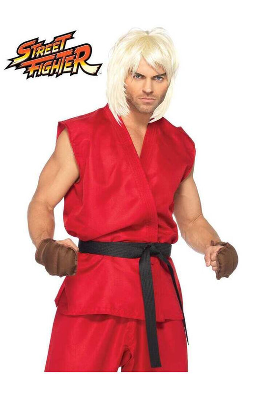 Leg Avenue Men's Street Fighter Ken Costume in Red