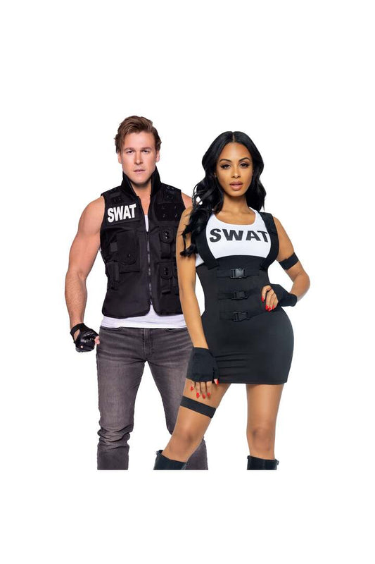 Leg Avenue Men's SWAT Commander Costume Black in One Size 1