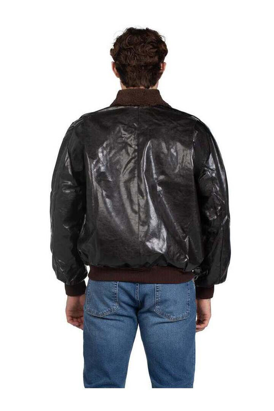 Leg Avenue Men's Top Gun Bomber Jacket in Brown 1