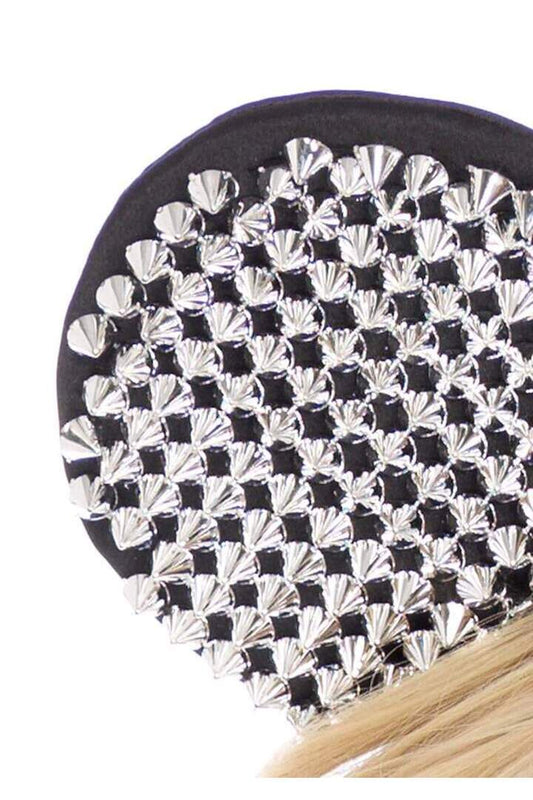 Leg Avenue Metallic Studded Mouse Ears Headband Silver in One Size 1