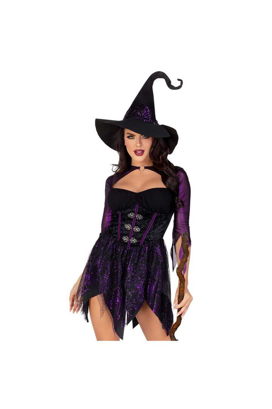 Leg Avenue Mystical Witch Costume Black/Purple