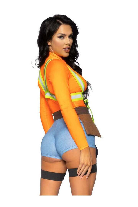 Leg Avenue Nailed It Construction Worker Costume in Orange 1