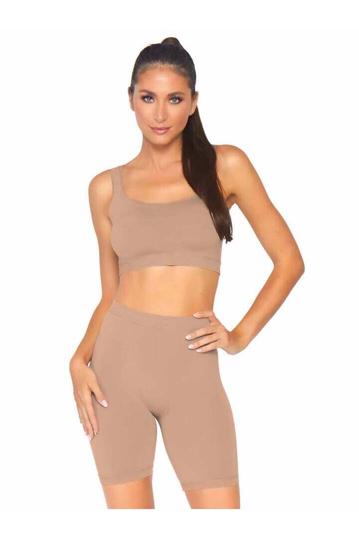Leg Avenue Naked Base Bike Short Set 2