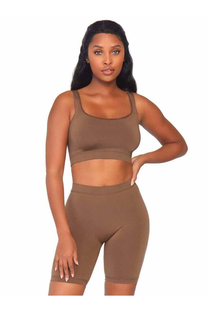 Leg Avenue Naked Base Bike Short Set 4