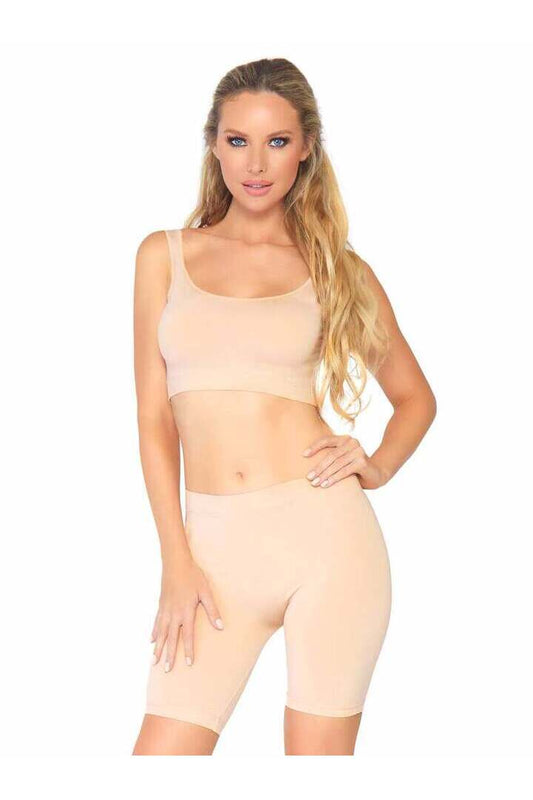 Leg Avenue Naked Base Bike Short Set