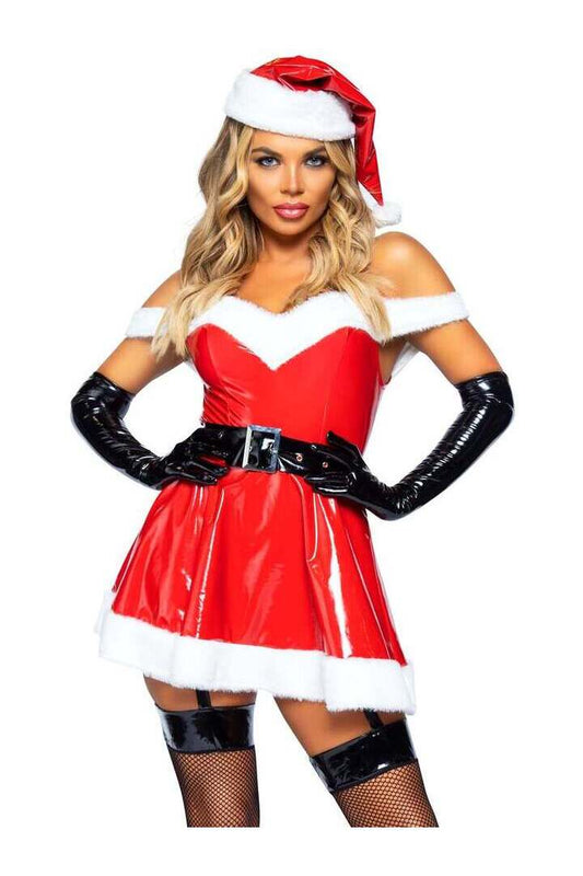 Leg Avenue Naughty Santa Costume in Red/White 1