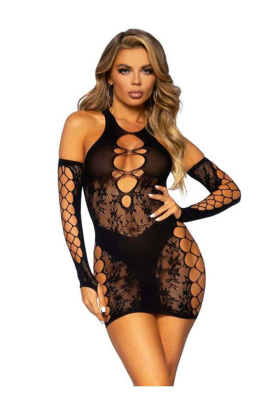 Leg Avenue Need To Know Mini Dress Set in One Size