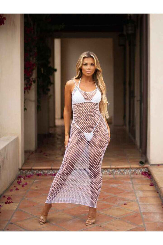 Leg Avenue Never Enough Backless Maxi Dress in One Size 1