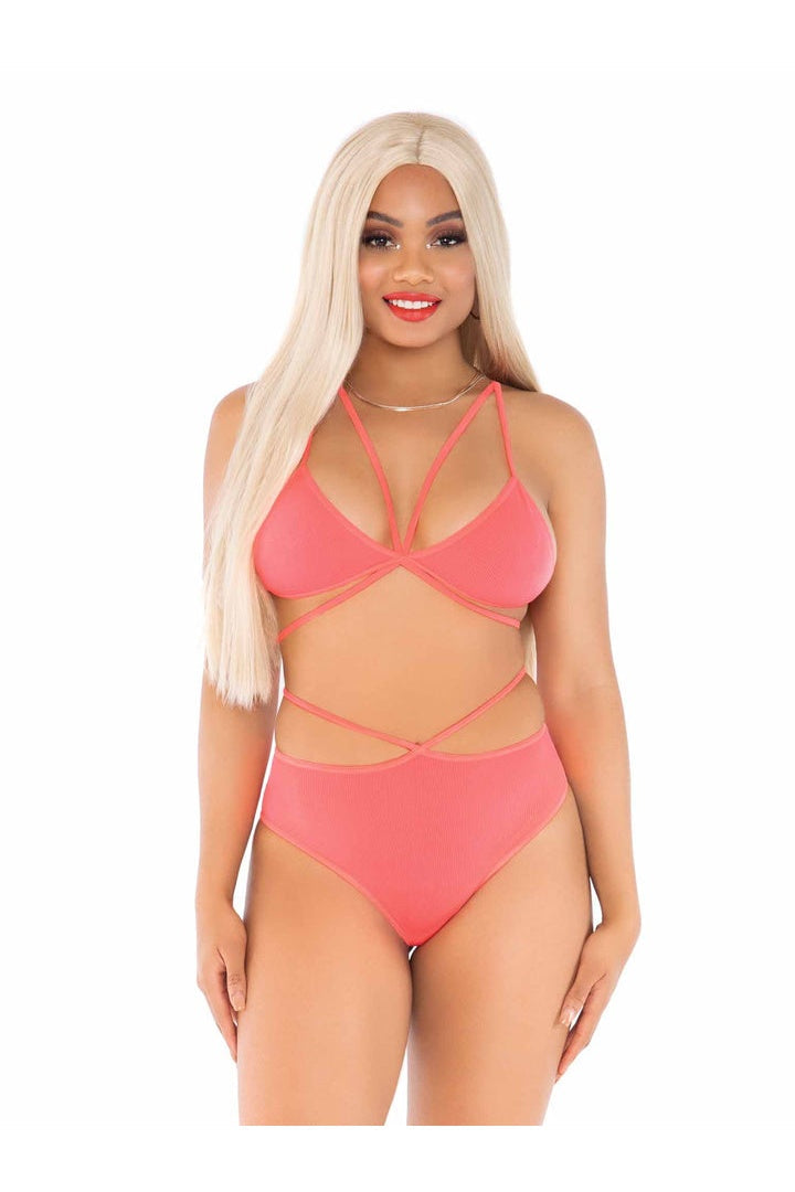 Leg Avenue No Regrets Bra & Panty Set in One Size 4