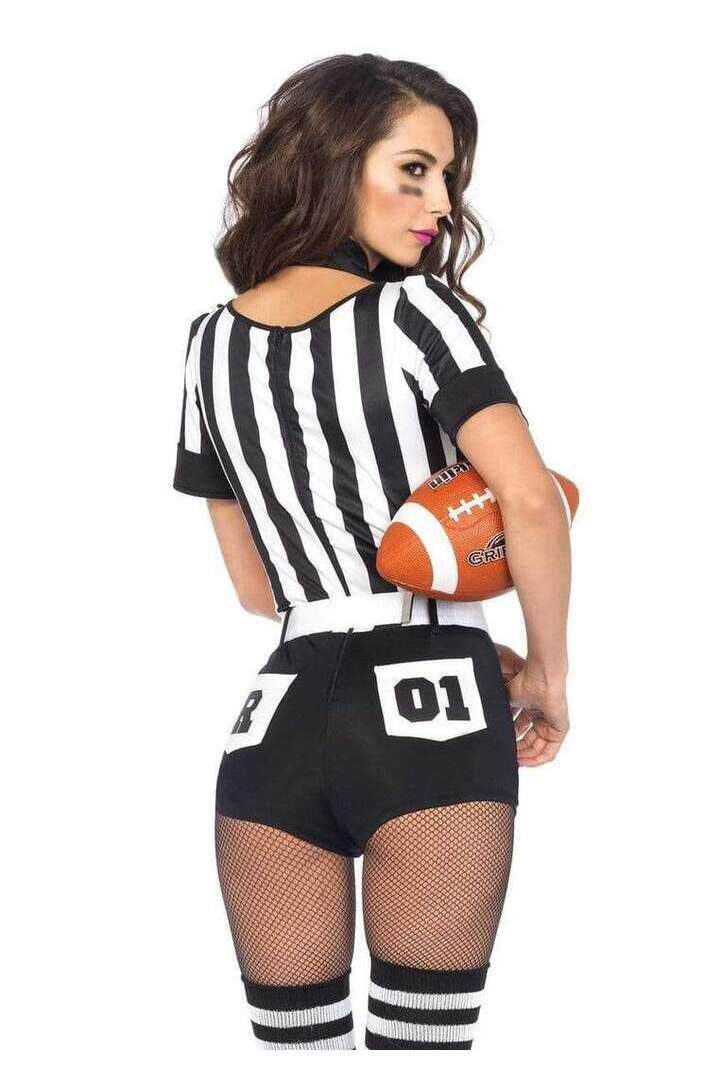 Leg Avenue No Rules Referee Sports Costume in Black/White 2
