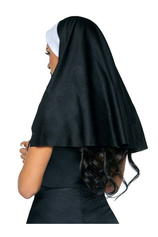 Leg Avenue Nun Habit Costume Headband Black/White in One Size 1