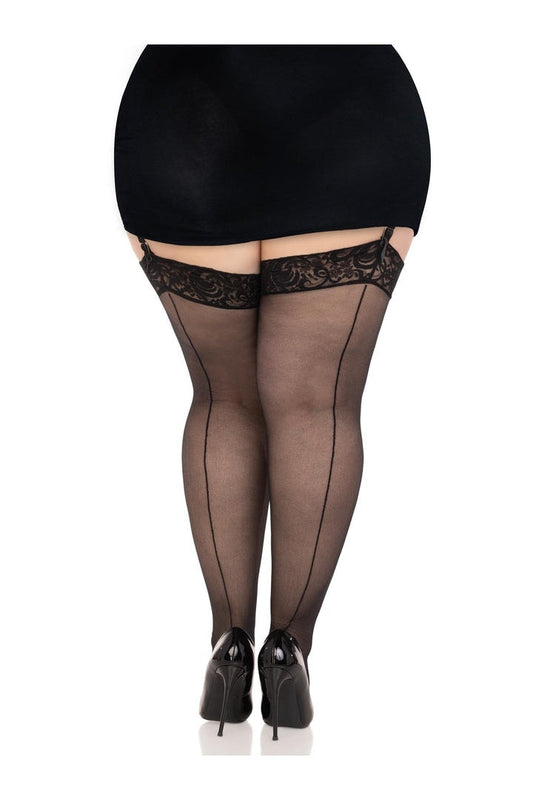 Leg Avenue Nuna Thigh High Plus Stockings in Queen Size 1