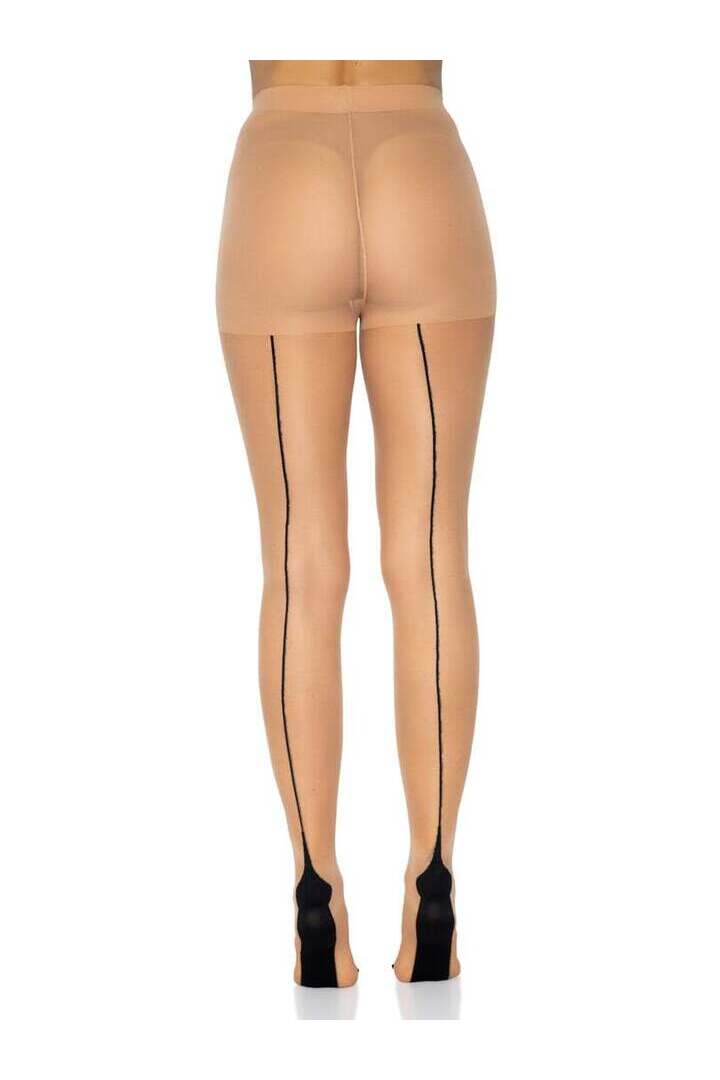 Leg Avenue Nyx Sheer Cuban Heel Pantyhose in One Size 4