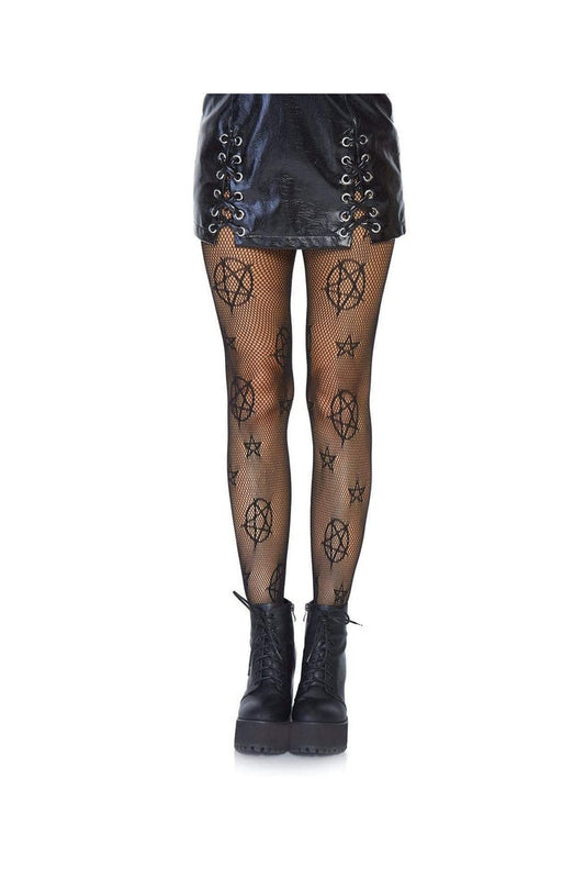 Leg Avenue Occult Net Tights Black in One Size