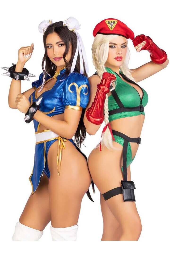 Leg Avenue Official Street Fighter Battle Chun-Li Costume in Blue 5