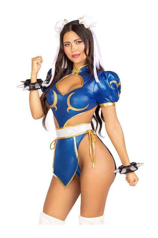 Leg Avenue Official Street Fighter Battle Chun-Li Costume in Blue