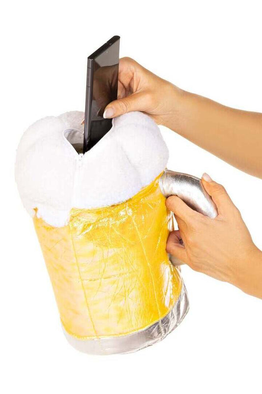 Leg Avenue Oktoberfest Oversized Beer Stein Purse Gold in One Size 1