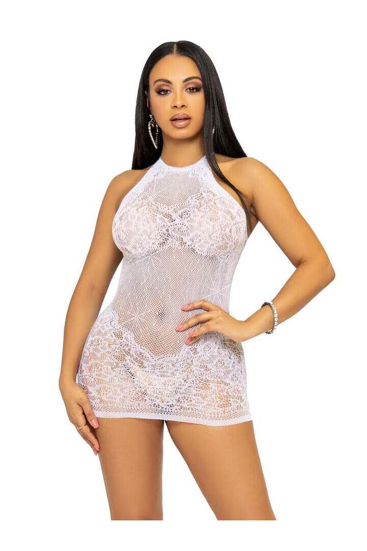 Leg Avenue One In A Million Rhinestone Lace Dress in One Size 4