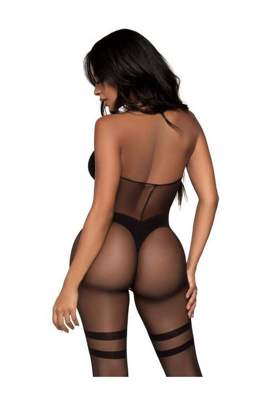 Leg Avenue One True Love Bodystocking Black in One Size 1