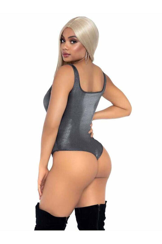 Leg Avenue Party Girl Shimmer Thong Bodysuit 1