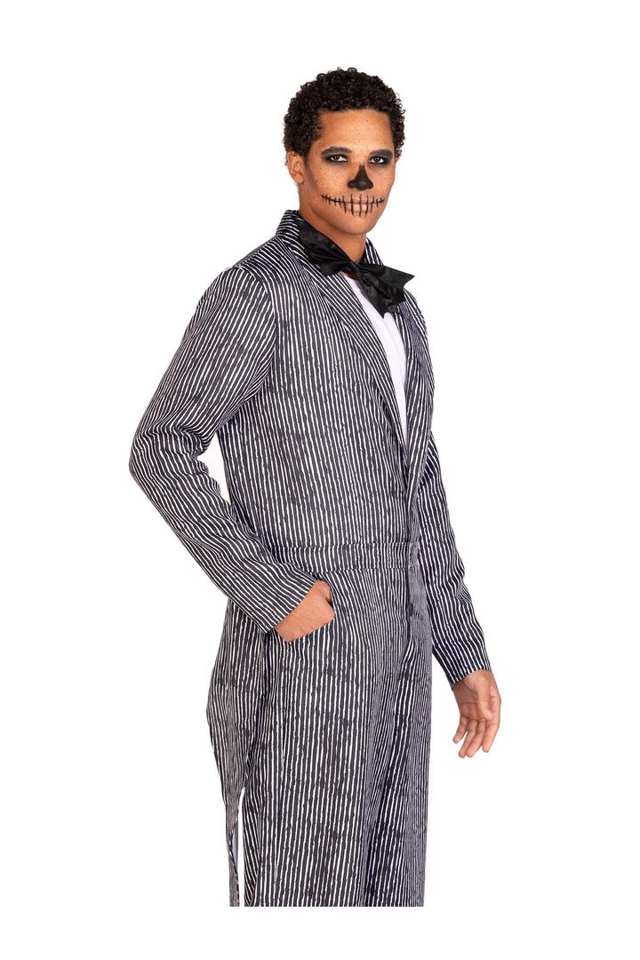 Leg Avenue Pinstriped Tux Costume Black/White 2