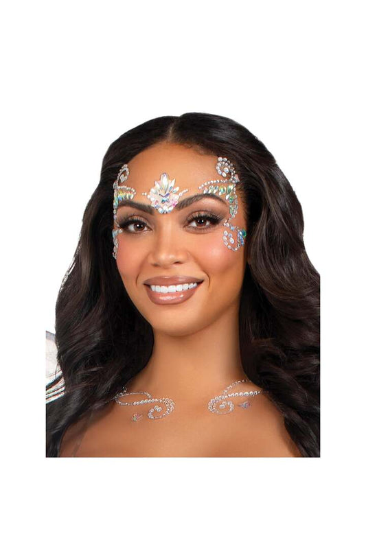 Leg Avenue Pixie Face Jewels Clear in One Size 1