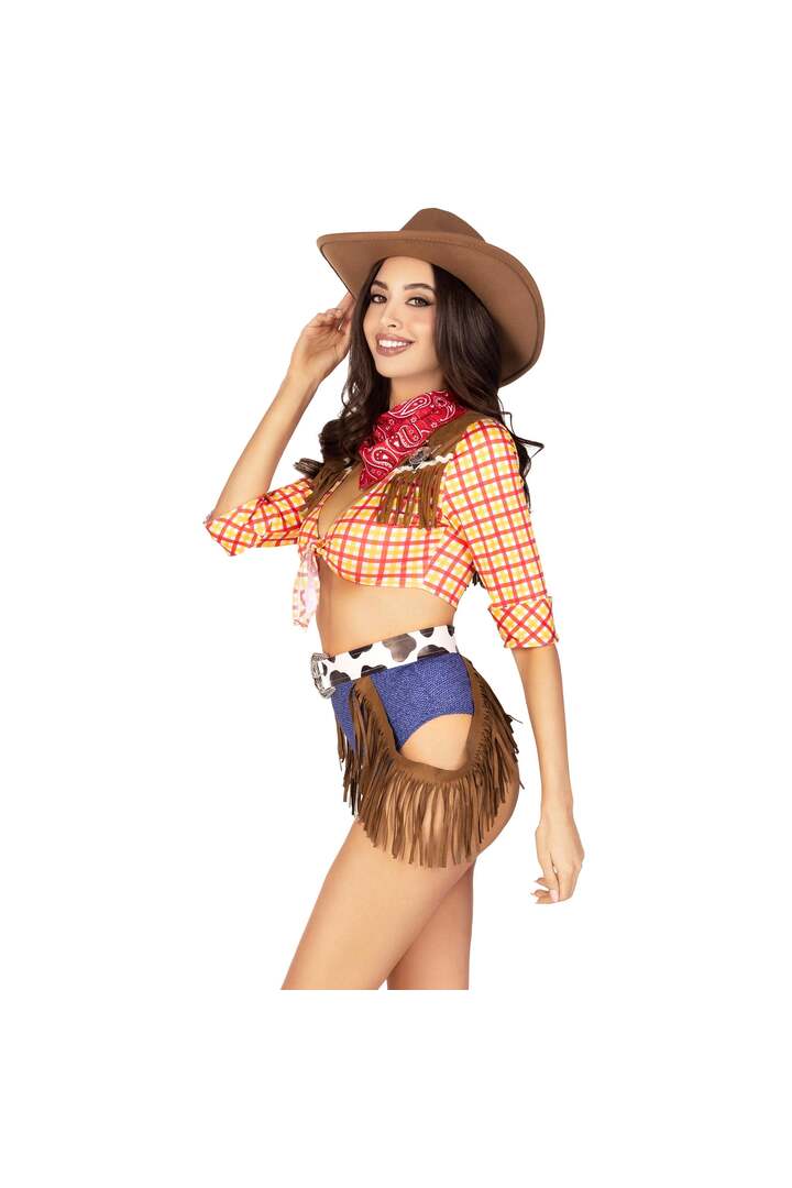 Leg Avenue Playful Cowgirl Costume Yellow 2