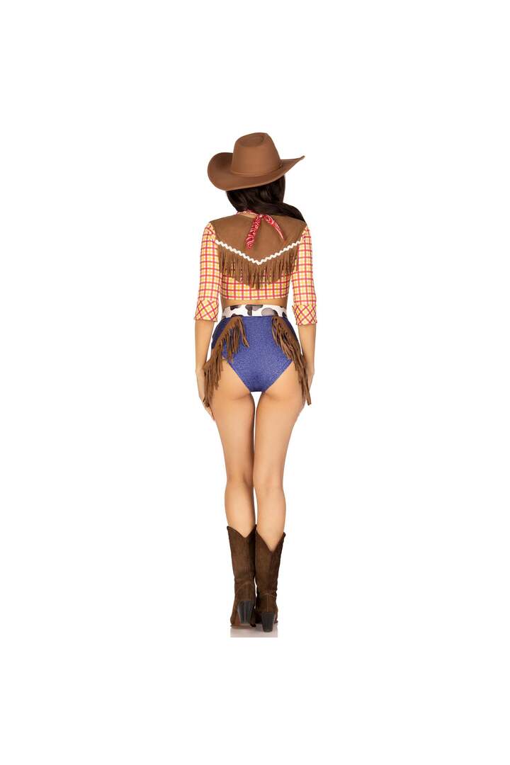 Leg Avenue Playful Cowgirl Costume Yellow 5