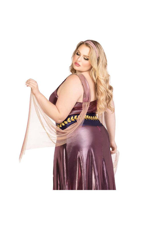 Leg Avenue Plus Amethyst Goddess Costume Purple 1