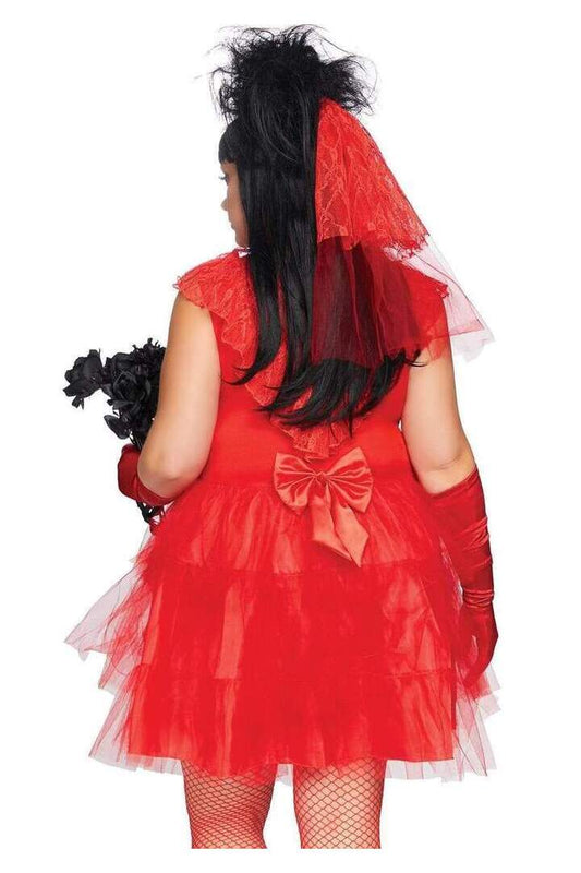 Leg Avenue Plus Beetle Bride Costume in Red 1