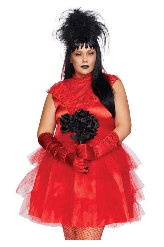 Leg Avenue Plus Beetle Bride Costume in Red