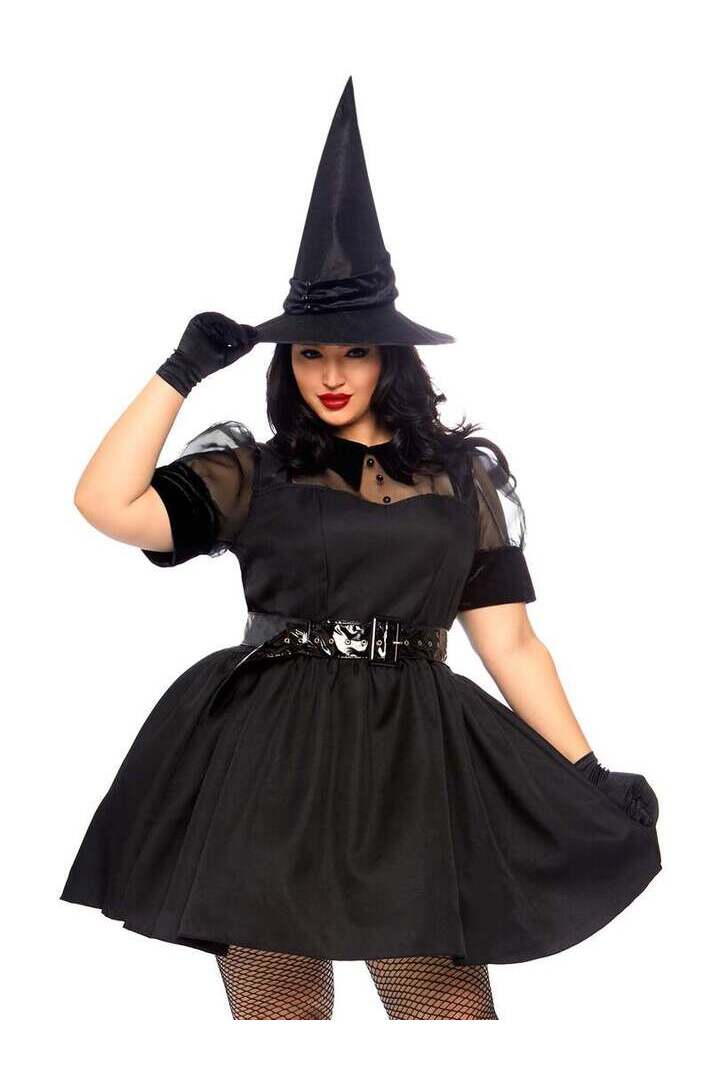 Leg Avenue Plus Bewitching Witch Costume in Black 2