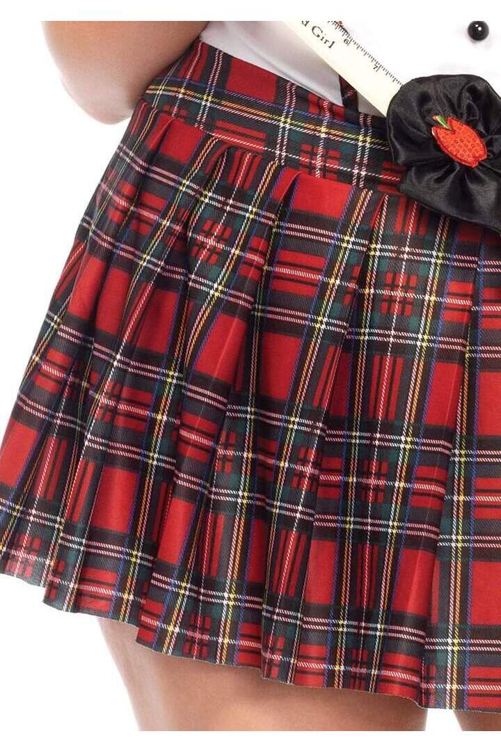 Leg Avenue Plus Boarding School Flirt Costume in Red/White 2