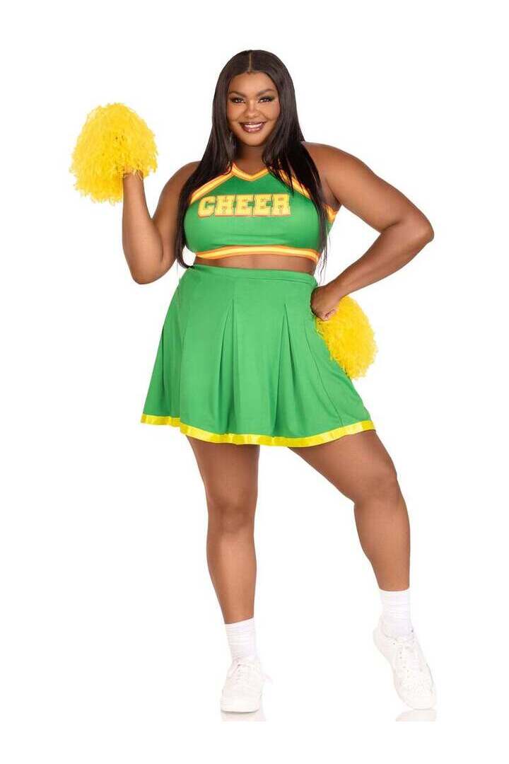 Leg Avenue Plus Bring It Baddie Costume in Green 3