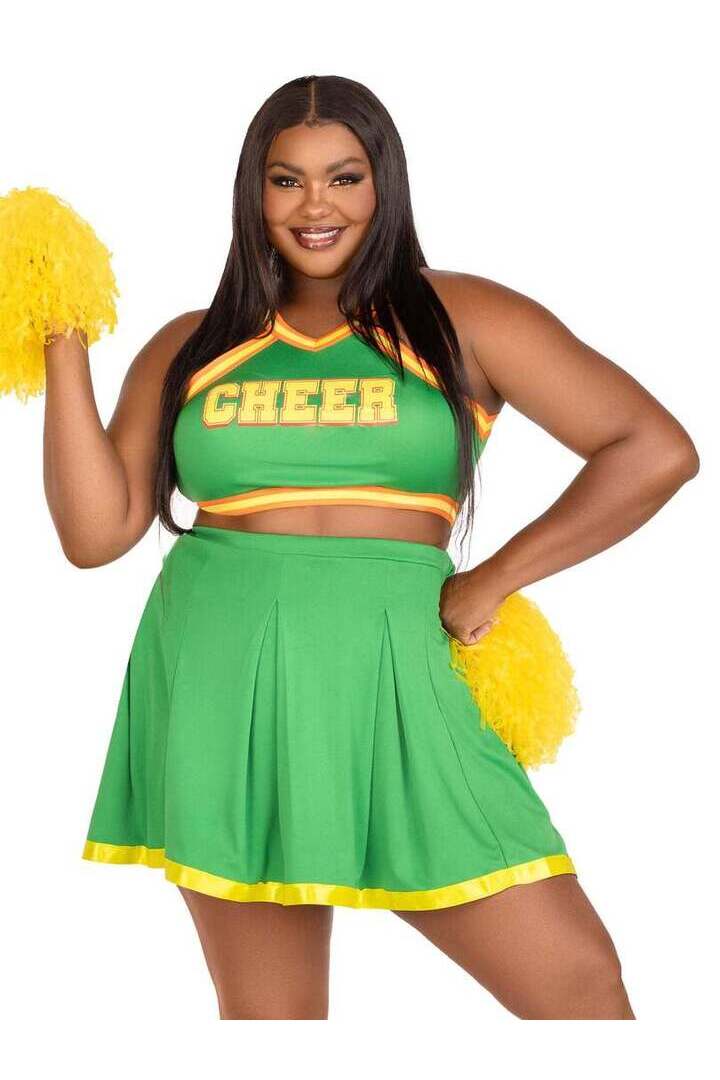 Leg Avenue Plus Bring It Baddie Costume in Green