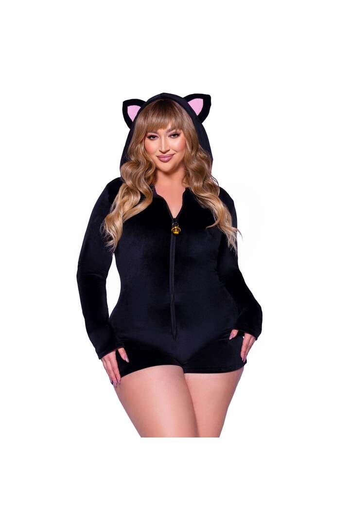 Leg Avenue Plus Comfy Cat Costume Black 3