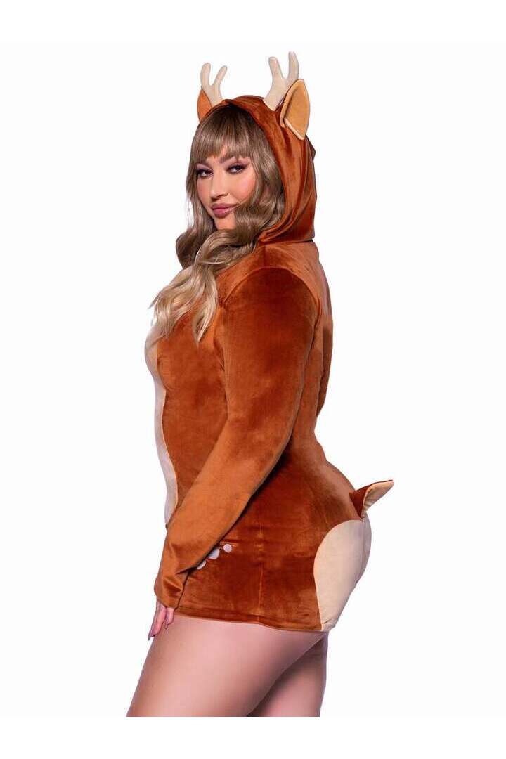 Leg Avenue Plus Comfy Fawn Costume in Brown 2