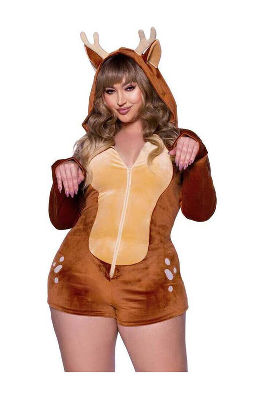 Leg Avenue Plus Comfy Fawn Costume in Brown