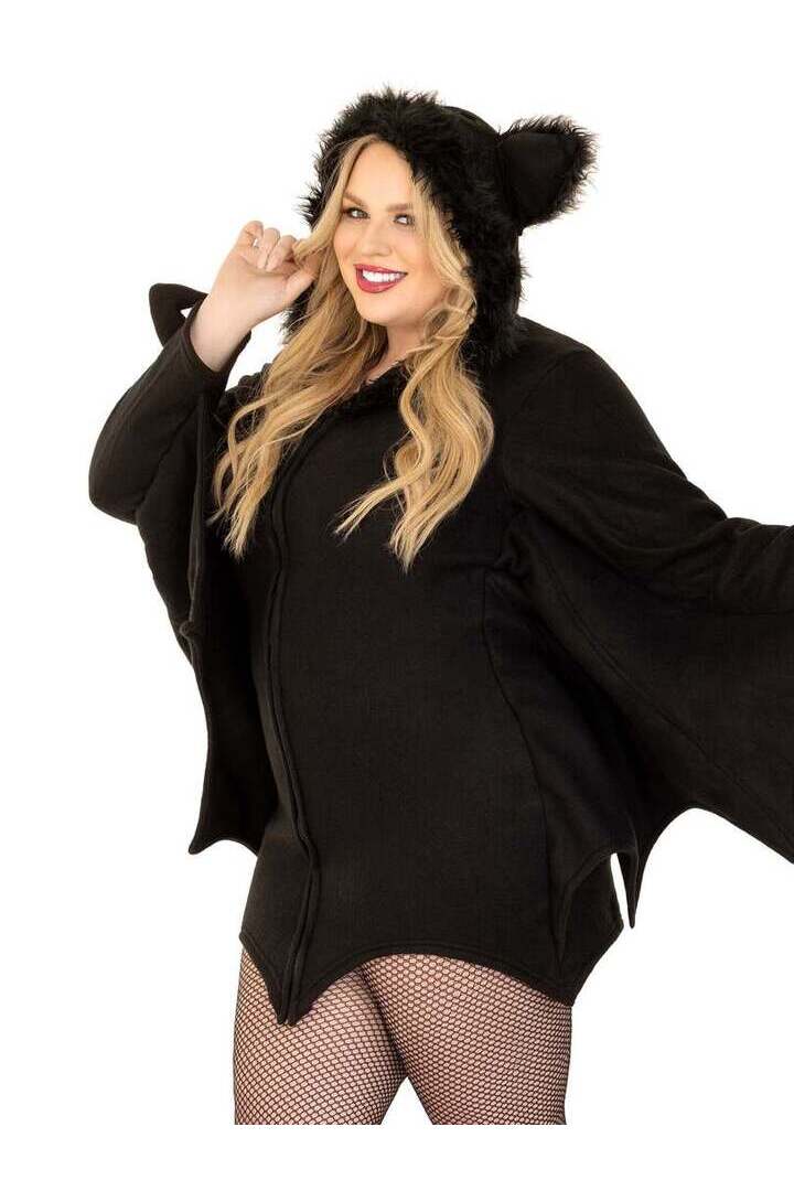 Leg Avenue Plus Cozy Bat Costume in Black 2