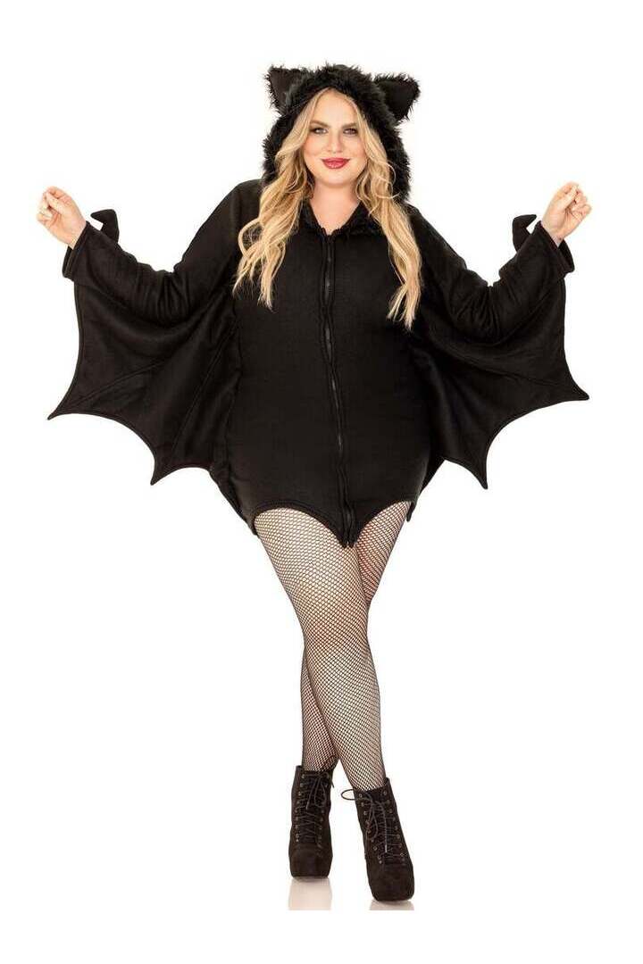Leg Avenue Plus Cozy Bat Costume in Black 4