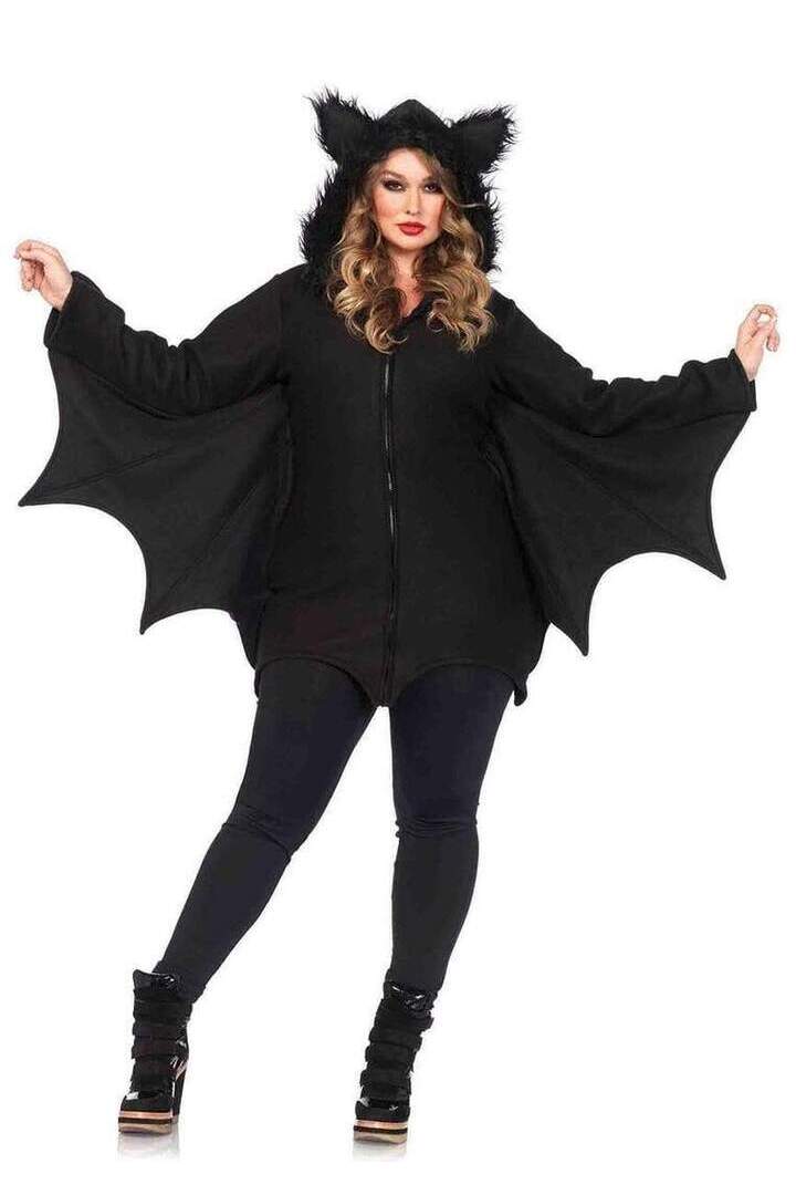 Leg Avenue Plus Cozy Bat Costume in Black 6