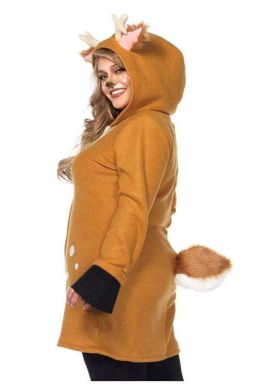 Leg Avenue Plus Cozy Fawn Costume in Brown 1