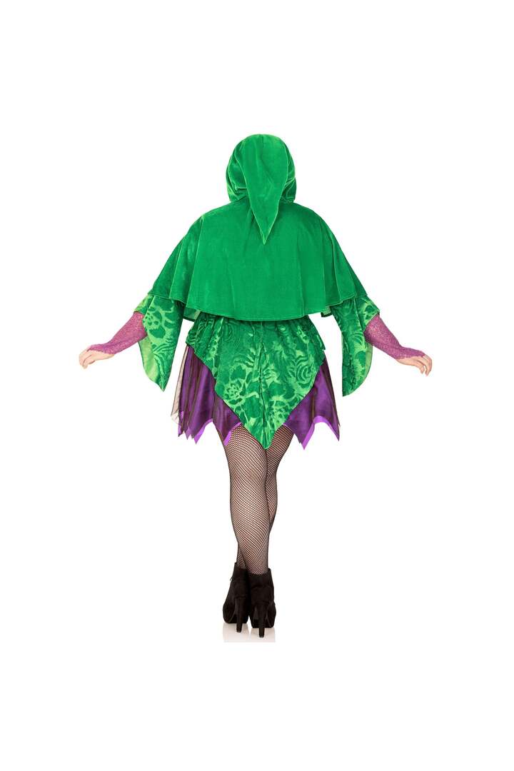 Leg Avenue Plus Crafty Spellcaster Costume Purple/Green 4